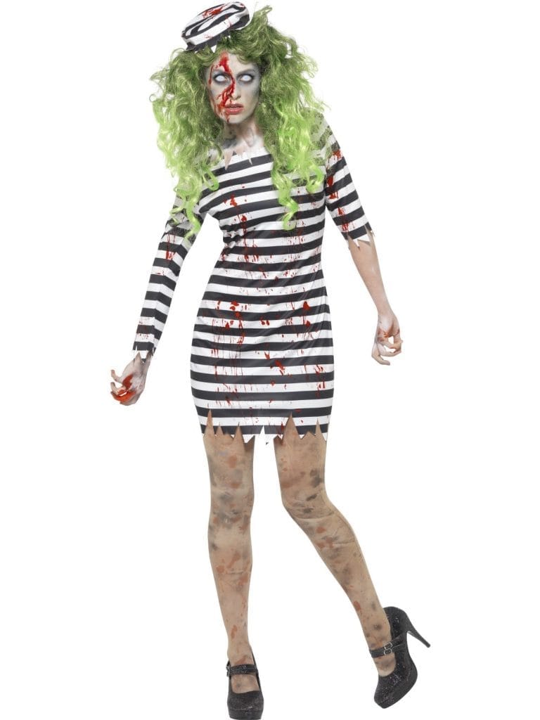 Smiffy's Costume Uomo Zombie Death Row Inmate - Salopette Carcerato Per Halloween