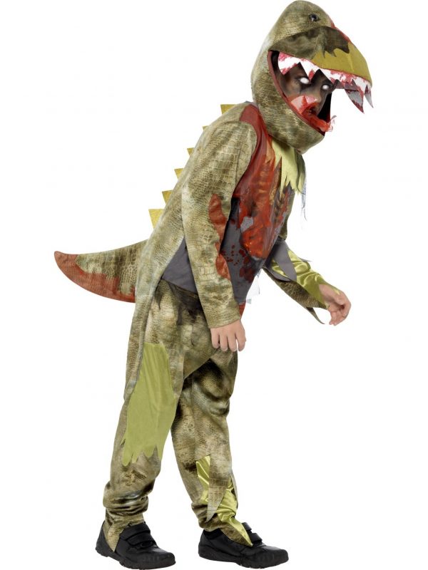 Boys Deluxe Deathly Dinosaur Costume T-Rex Jurassic Halloween Kids - image Deluxe-Deathly-Dinosaur-Costume-600x800 on https://www.abracadabrafancydress.com.au