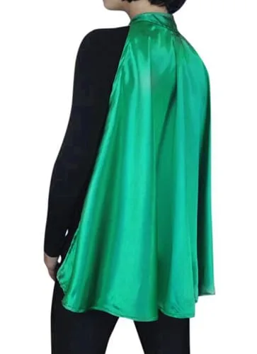 Super Hero Green Satin Cape - image CP12005AGR on https://www.abracadabrafancydress.com.au