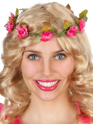 Roman Skirt Gladiator Grey Eva Foam Medieval - image Rose-Flower-Crown-Pink-300x400 on https://www.abracadabrafancydress.com.au