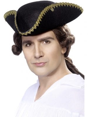 Deluxe Bowler Hat Derby Felt Black Charlie Chaplin 50s Fancy Dress Up Costume - image Dick-Turpin-Tricorn-Hat-300x400 on https://www.abracadabrafancydress.com.au