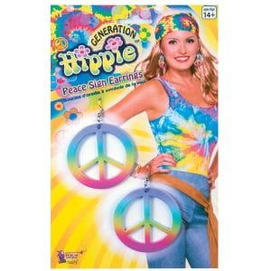 Non Piercing Earrings Jewelry Kit - image Rainbow-Peace-Earrings-300x300 on https://www.abracadabrafancydress.com.au