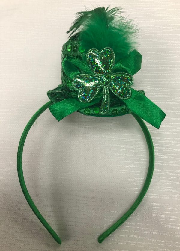 Mini Top Hat Headband Green Sequin St Patricks Day St Paddys Leprechaun Irish - image st-pats-600x838 on https://www.abracadabrafancydress.com.au