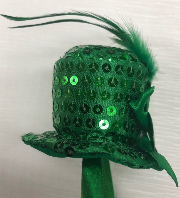 Mini Top Hat Headband Green Sequin St Patricks Day St Paddys Leprechaun Irish - image st-pats1-600x660 on https://www.abracadabrafancydress.com.au