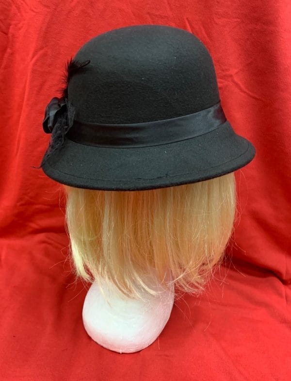 Retro Women Bucket Cap Ladies Flower 1920's Cloche Bowler Hat Winter - image cloche2-600x785 on https://www.abracadabrafancydress.com.au