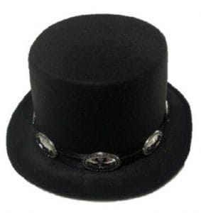 Rocker Top Hat Slash 1980s 80’s Victorian Steampunk Fancy Dress Costume ...