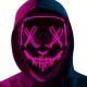 Purge Mask Purple Light Up Glow In The Dark - image  on https://www.abracadabrafancydress.com.au
