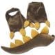 Dinosaur Dragon Feet and Tail Set - Brown