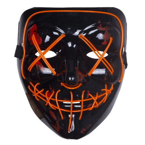 LED Halloween Mask,Scary mask with LED Light,Cosplay Glowing mask for Halloween Festival Party 