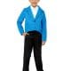 Child Blue Tailcoat Prince Ringmaster Magician Tails Jacket Dress Up Costume