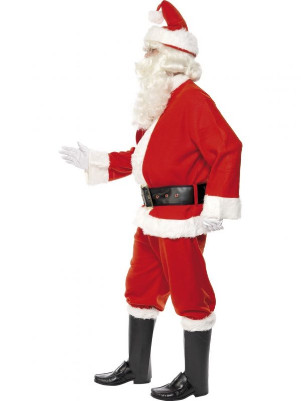 Deluxe Santa Claus Costume Adult Father Christmas Suit Xmas Fancy Dress Up