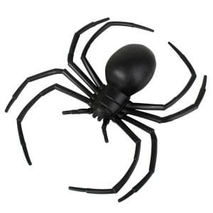 Creepy Crawly Spider Black Widow Plastic 15cm pk 1 Costume Props Accessory