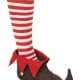 Brown & Red Elf Shoes Christmas Santa's Helper Xmas Elves Pixies Jester Costume