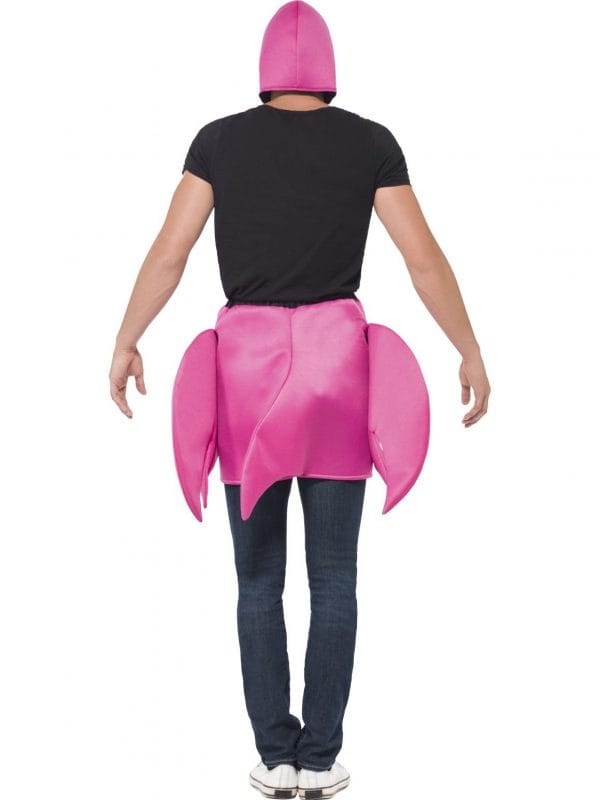 Flamingo Costume Pink Bird Animal Zoo Stag Night Buck's Fancy Dress Party Adult