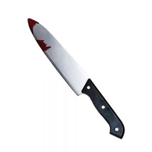 Deluxe Plastic Bloody Dagger Knife Rambo Scream Halloween Costume Accessory Prop