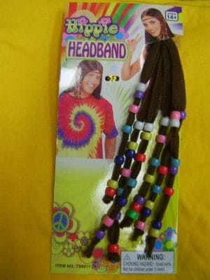 Hippie Headband Costume 60's 70's Fancy Dress Up Party