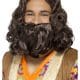 Dark Brown Jesus Wig & Beard Biblical Hippie Hippy Religious 1960's 60s Costume