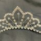 Tiara Silver Medium Princess Tiara Wedding Bridal Prom Rhinestone Crystal Crown Headband Costume