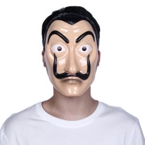 Salvador Dali Mask La Casa De Papel Fancy Dress Costume Money Heist Cosplay