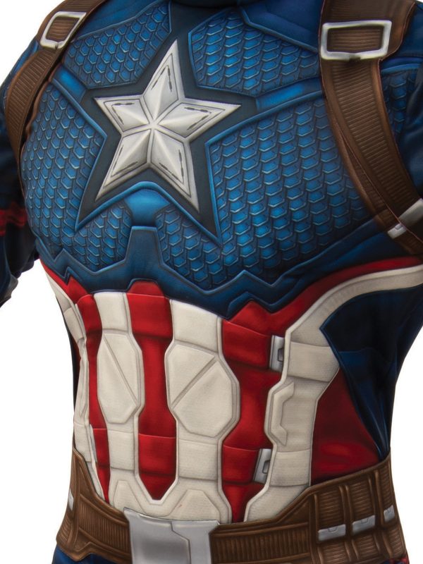 Captain America Costume Licensed Marvel Comics Muscle Superhero Adult End Game