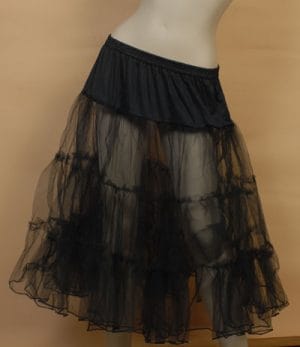 Tulle Tutu Skirt Rock n Roll 1950's Women Costume Black Retro Petticoat Formal