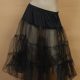 Tulle Tutu Skirt Rock n Roll 1950's Women Costume Black Retro Petticoat Formal