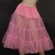 Tulle Tutu Skirt Rock n Roll 1950's Women Costume Light Baby Pink Petticoat 50s