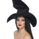 Witch Hat Black Tall and Twisty Witch Dress Up