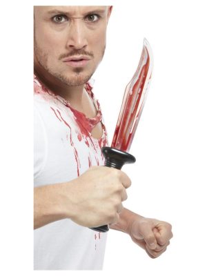 Bleeding Knife , with Liquid Fake Blood Weapon Halloween