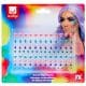 100 Assorted Pack Fantasy Festival Fairy Diamante Rhinestone Glitter Stickers