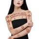 Tattoos - Satanic Tattoo Transfers Make-up FX Halloween Demon Devil Sorceress Witch Spells