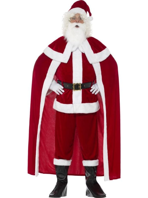 Deluxe Santa Claus Costume Adult Father Christmas Suit Xmas Fancy Dress Up - image 43124-600x800 on https://www.abracadabrafancydress.com.au