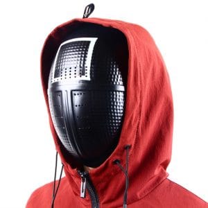 Plastic Squid Game - Square Mask Round Six Face Mask Cosplay Horror Game - image X-SGM-PS-300x300 on https://www.abracadabrafancydress.com.au