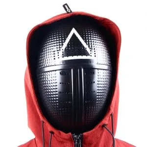 Plastic Squid Game - Triangle Mask Round Six Face Mask Cosplay Horror Game - image X-SGM-PT-300x300 on https://www.abracadabrafancydress.com.au
