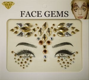Diamante Rhinestone Face Jewels Glitter Stickers - Celestial - image BS16-300x271 on https://www.abracadabrafancydress.com.au