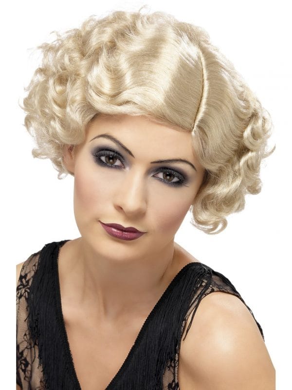 Flapper Wig Blonde 1920s Short Cabaret Costume 20s Wavy Great Gatsby - image 42003_0-600x800 on https://www.abracadabrafancydress.com.au