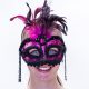 Silver and White Face Eye Mask Feathers and Beads Venetian Masquerade - image IM-057A-80x80 on https://www.abracadabrafancydress.com.au