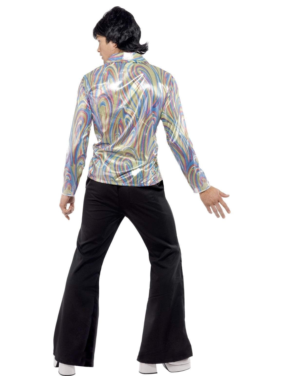 Psychedelic Shirt Retro Disco Flares Costume Mens Hippy 60s 70s ...