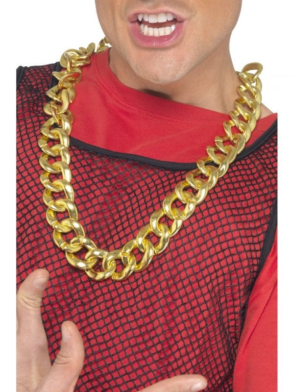 Chunky Gold Chain Necklace Pimp Gangster Hip Hop Mr.T Dress Up Costume Jewellery - image 38827_1-600x800 on https://www.abracadabrafancydress.com.au