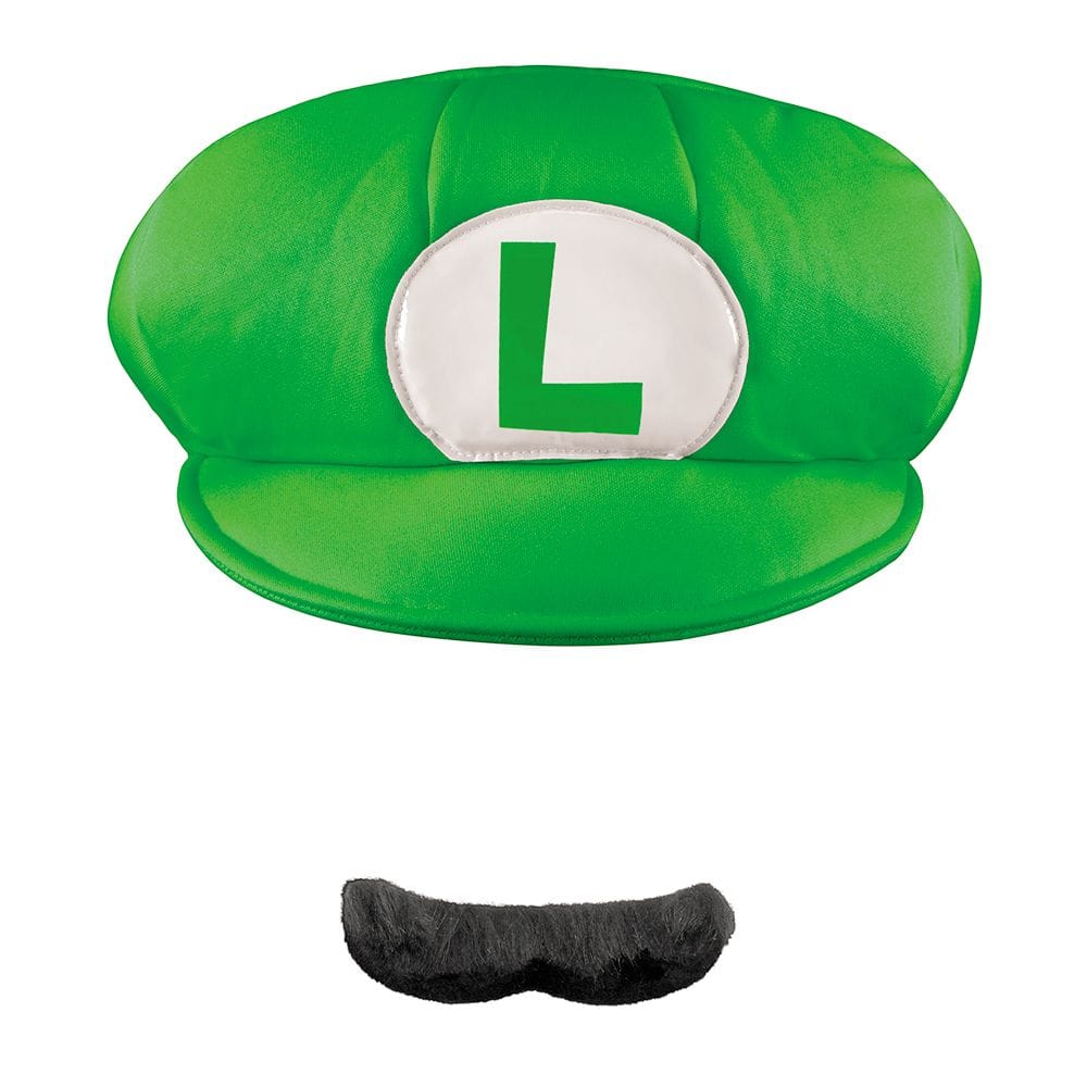 Luigi Hat And Moustache Super Mario 