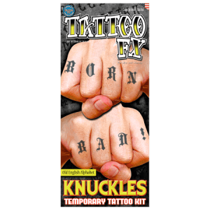 Knuckles Alphabet 2 Old English Temporary Tattoo Tattoos Tinsley Transfers FX - image CT419-300x300 on https://www.abracadabrafancydress.com.au