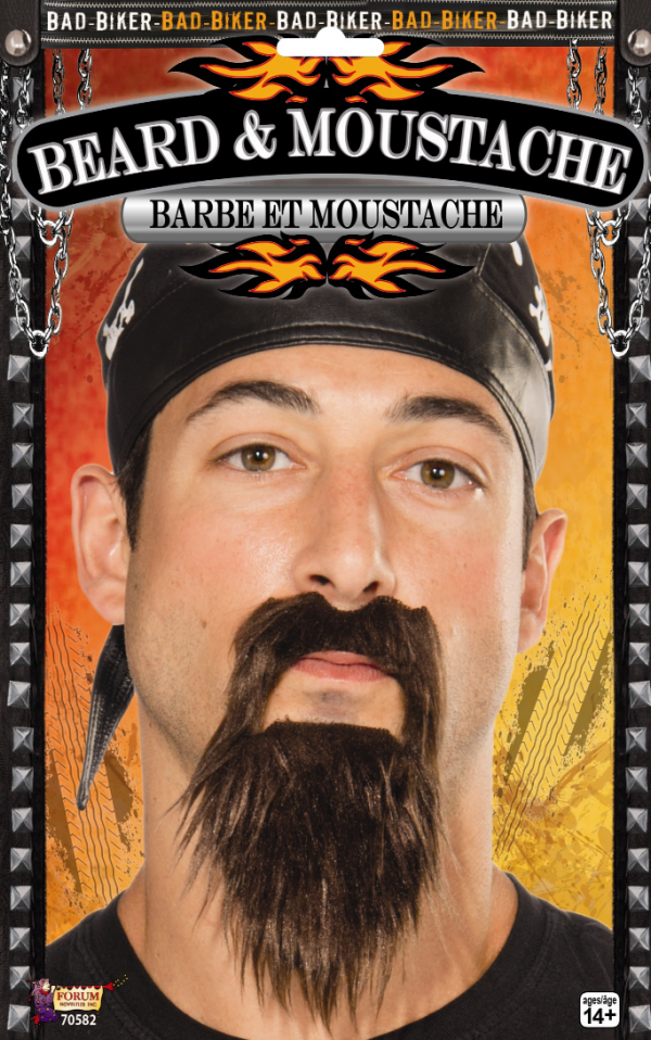 Bad Biker Moustache & Beard Black Goatee Beard - image biker_stash_and_beard-600x958 on https://www.abracadabrafancydress.com.au
