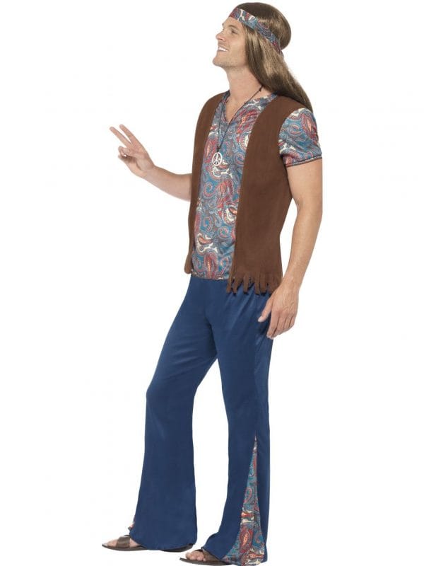 Orion Hippie Costume Mens Hippy Retro 60s 70s Disco Fancy Dress Woodstock Groovy - image 45517_1-600x800 on https://www.abracadabrafancydress.com.au