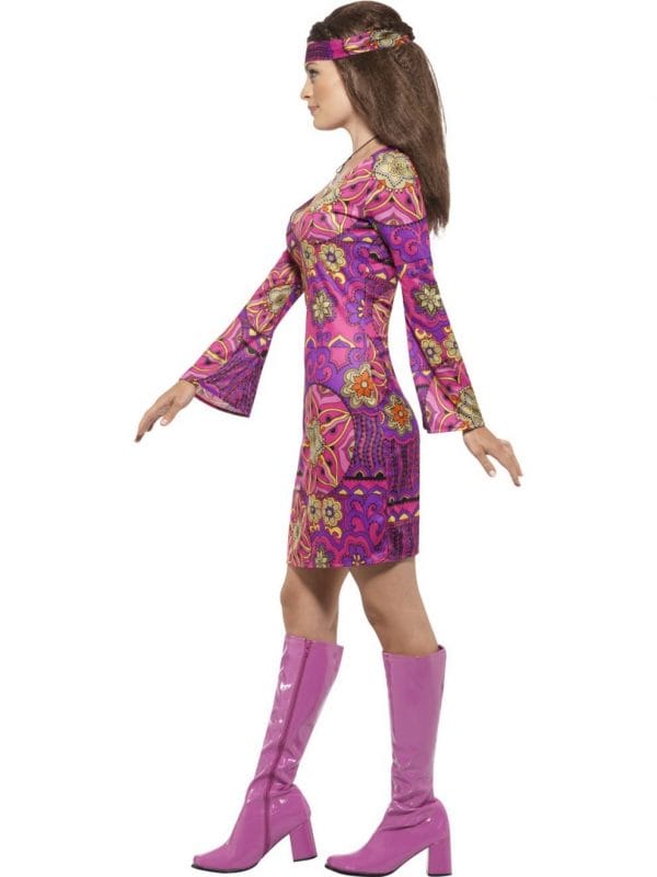 Hippie Costume Flower Power 60s 70s Go Go Retro Hippy Disco Dress Woodstock - image 45519_1-600x800 on https://www.abracadabrafancydress.com.au