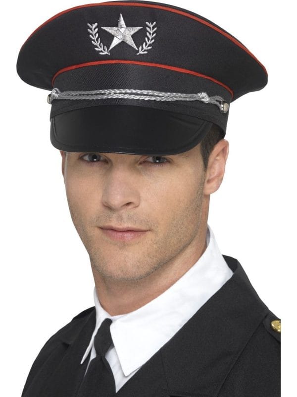 Deluxe Military Black Hat - image 48042-600x800 on https://www.abracadabrafancydress.com.au