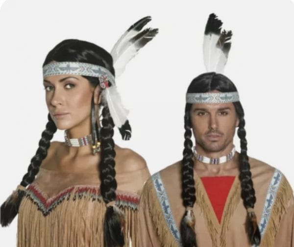 Native American Indian Wig Unisex Pocahontas Squaw Western Wild West - image IMG_5193-600x505 on https://www.abracadabrafancydress.com.au