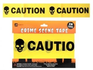 Caution Enter If You Dare Tape Yellow & Black Halloween 6m Tape Decoration Party - image IMG_5575-300x226 on https://www.abracadabrafancydress.com.au