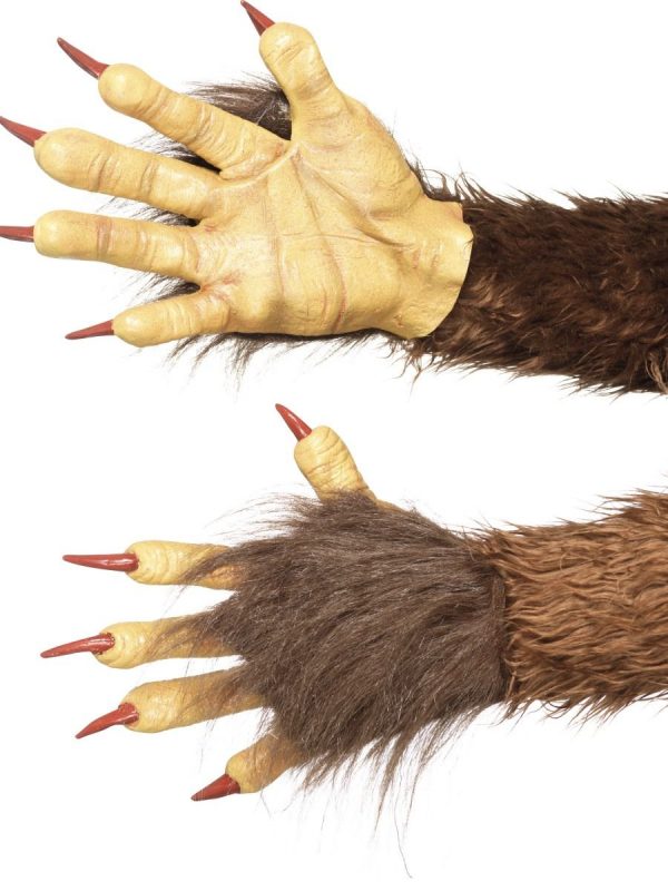 Beast Krampus Demon Gloves Werewolf Monster Hands Claws - image 47077-600x800 on https://www.abracadabrafancydress.com.au