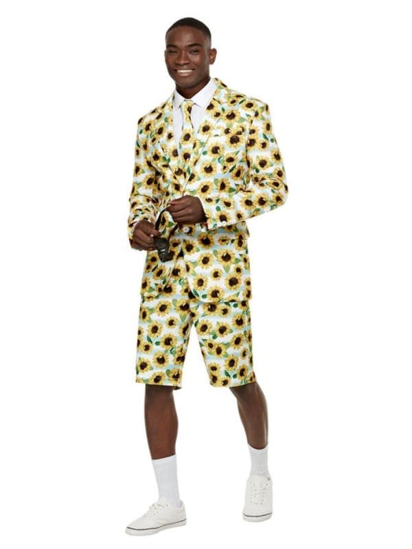 Ray of Sunshine Sunflower Stand Out Suit Summer Costume Shorts Garden Flower - image 70022-600x800 on https://www.abracadabrafancydress.com.au