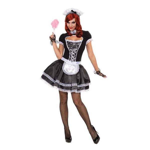 Sexy French Maid Costume Waitress - image D22140-1-600x600 on https://www.abracadabrafancydress.com.au